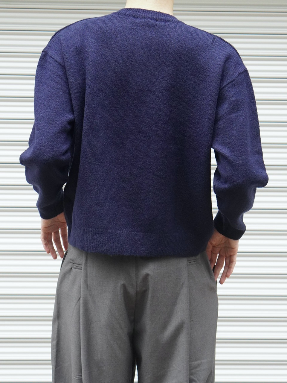 東京店WEB限定受注制【Chikashitsu +】soft touch crew neck knit