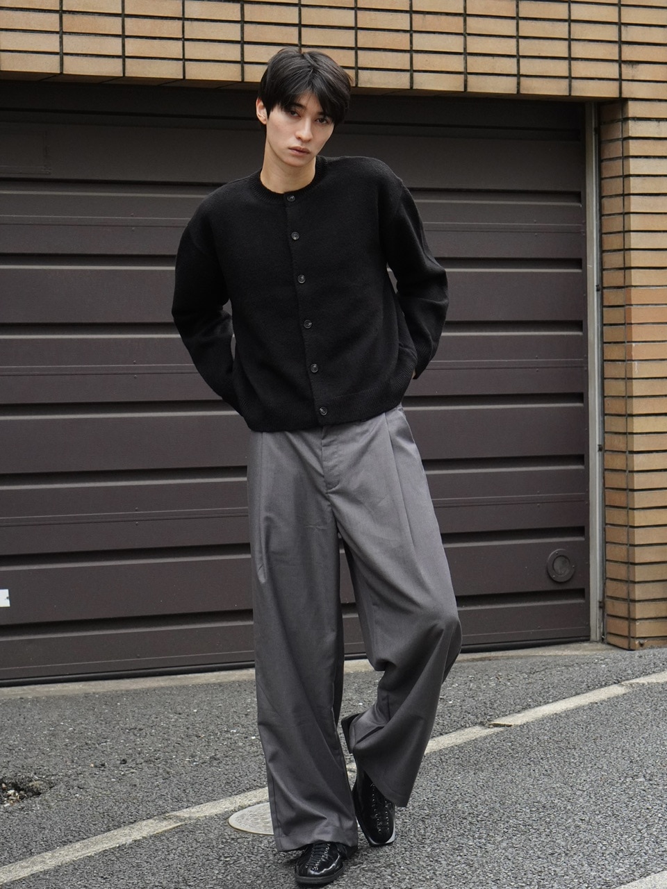 東京店WEB限定受注制【Chikashitsu +】soft touch crew neck knit