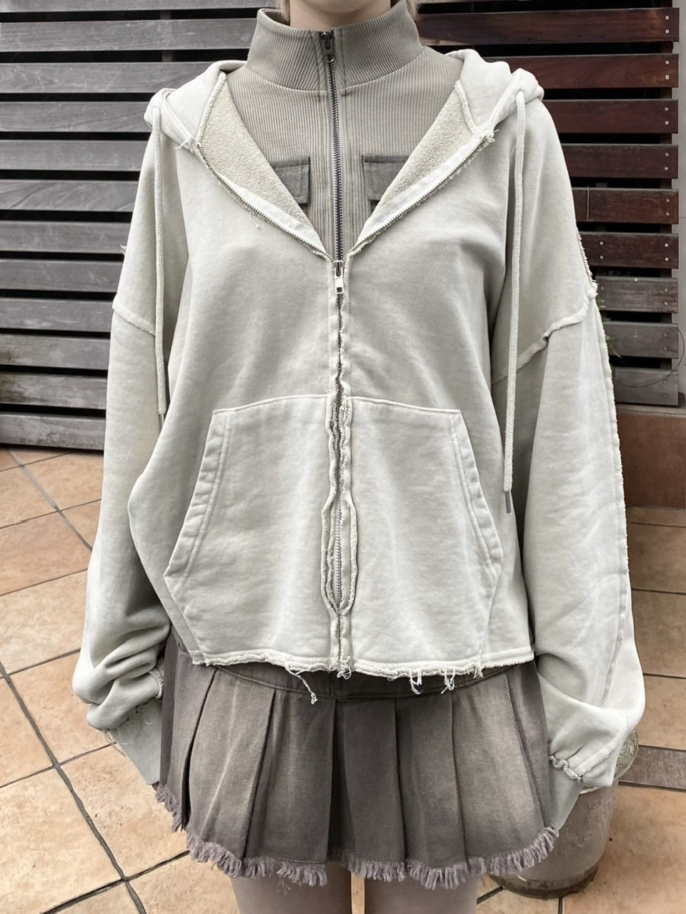 受注制【nmtc +】unisex cropped hoodie (4color) | OUR BRAND,nmtc +