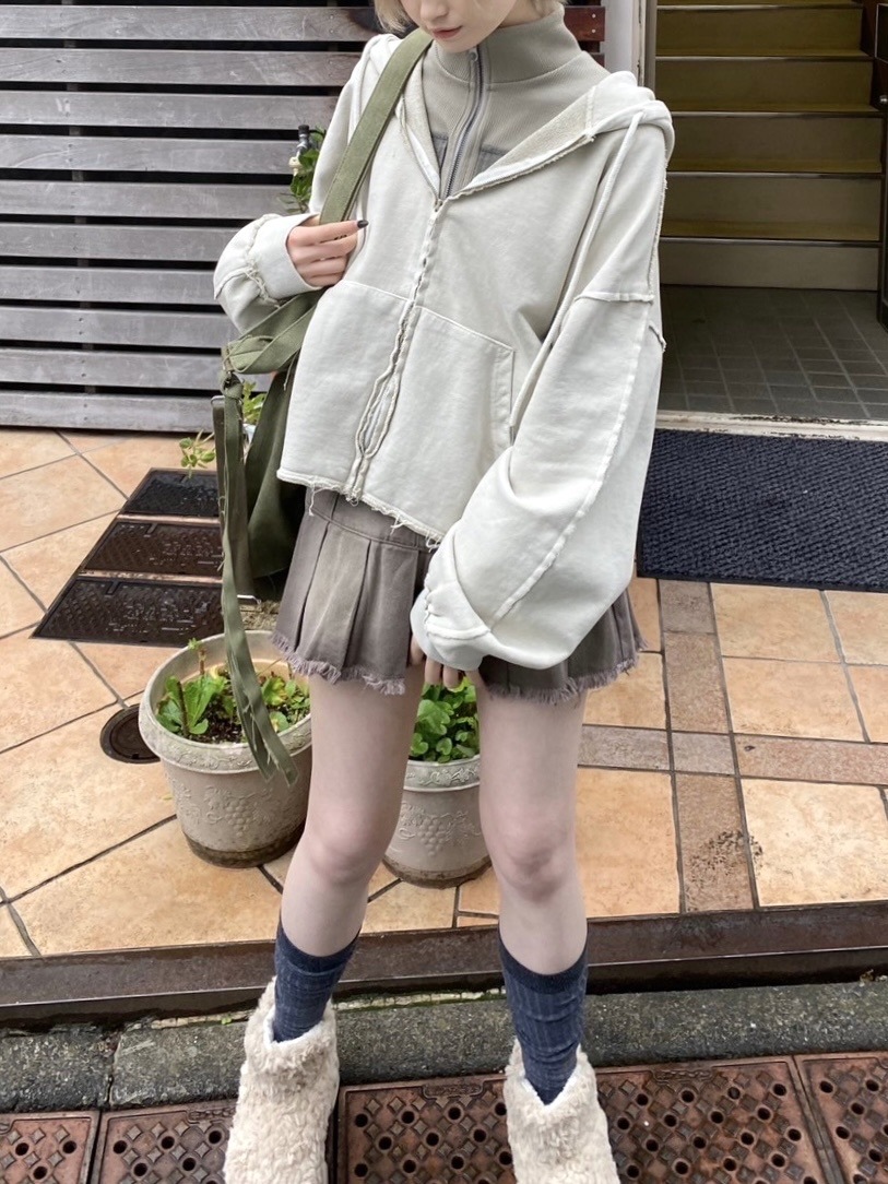 受注制【nmtc +】unisex cropped hoodie (4color) | OUR BRAND,nmtc +