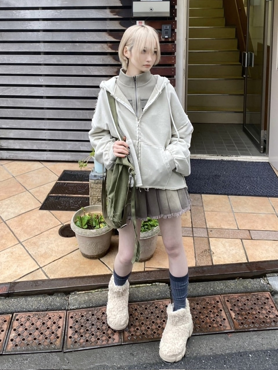 受注制【nmtc +】unisex cropped hoodie (4color) | OUR BRAND,nmtc +