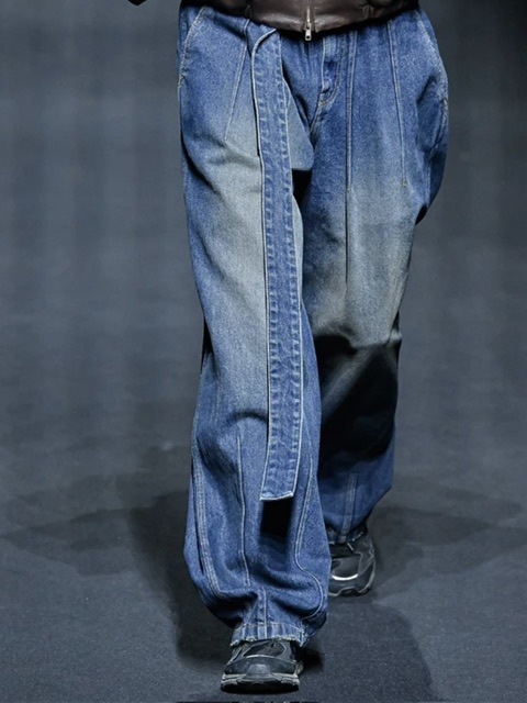 【AJO AJOBYAJO】24FW★ Oversized Washed Denim Pants AJO AJOBYAJO】24FW☆ Oversized Washed Denim Pants (AJO