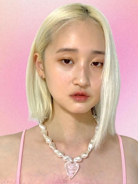 HURJABOYACC】VENETIAN HEART GLASS PEARL NECKLACE | OUR BRAND