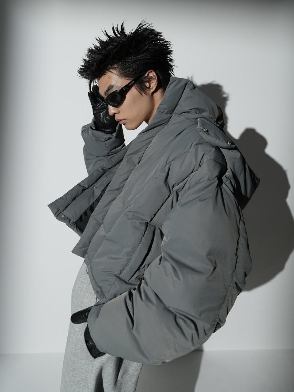 Chikashitsu+ クロップドポケットジャケット ハイネック Chikashitsu +（チカシツプラス）の「ストリートファッション
