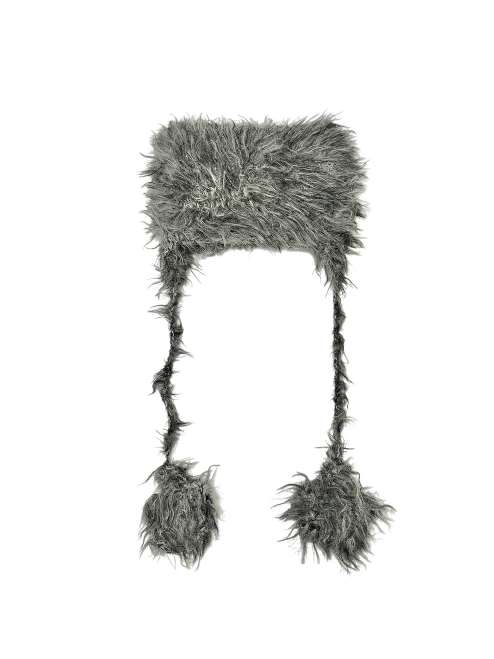 Never mind the XU】shaggy flap cat beanie (3color) / 【ネバー