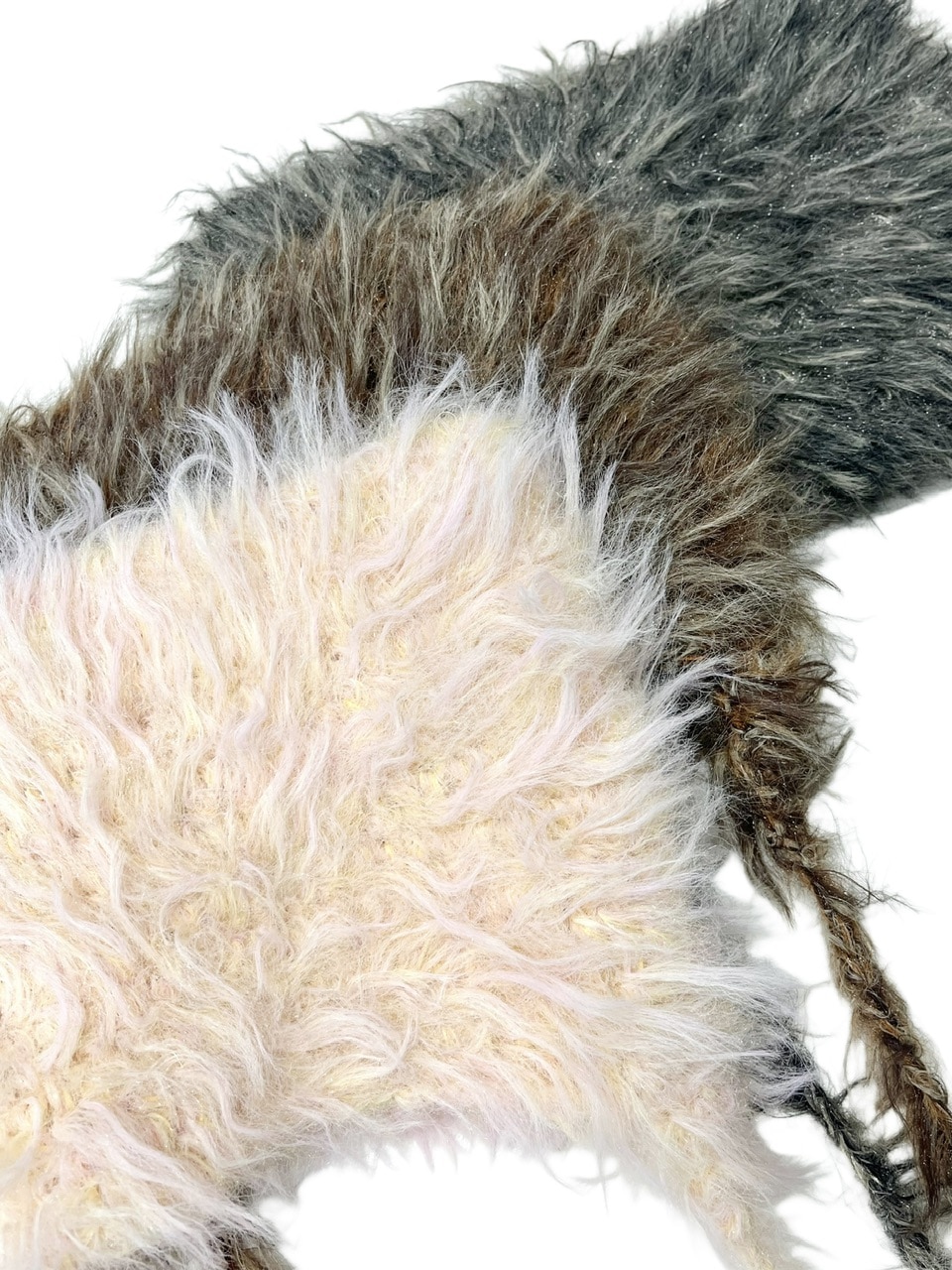 Never mind the XU】shaggy flap cat beanie (3color