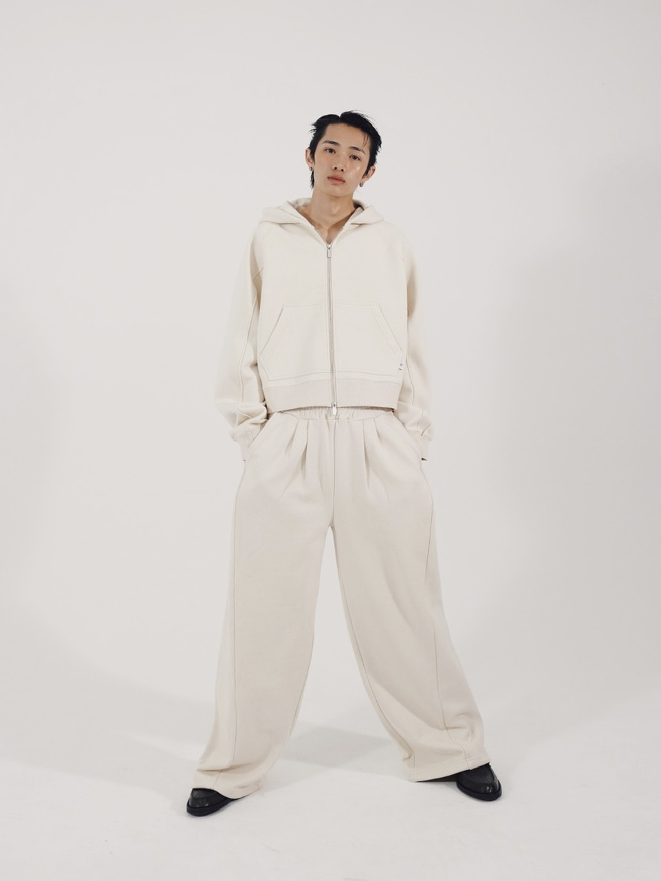 CS】2tuck sweat pants (ivory) | OUR BRAND,Chikashitsu +,CS