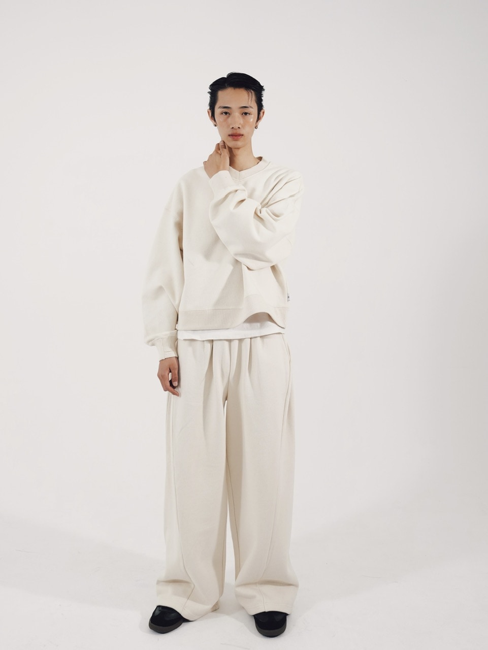 CS】2tuck sweat pants (ivory) | OUR BRAND,Chikashitsu +,CS