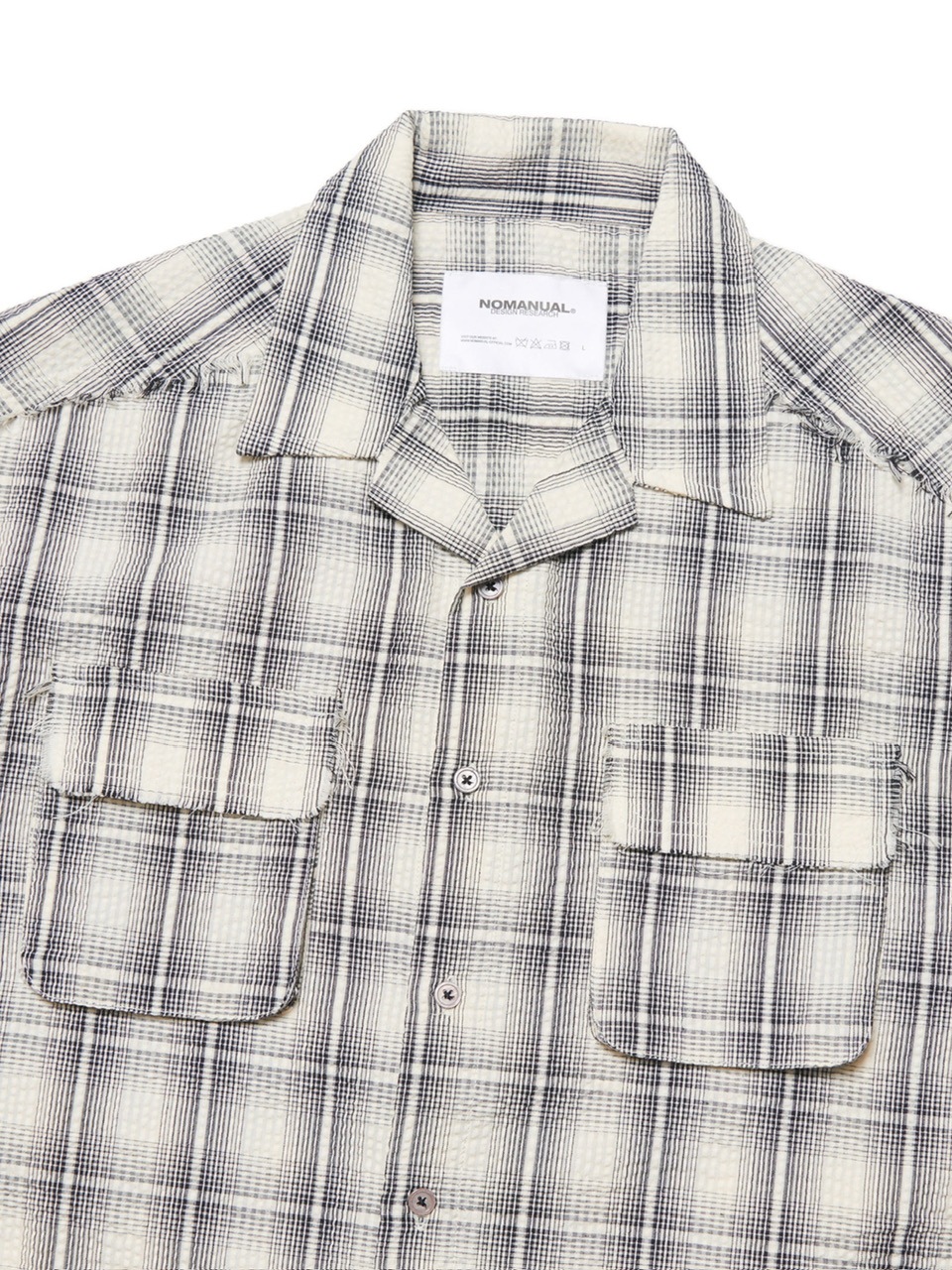 【NOMANUAL】SEERSUCKER CHECK SHIRTS