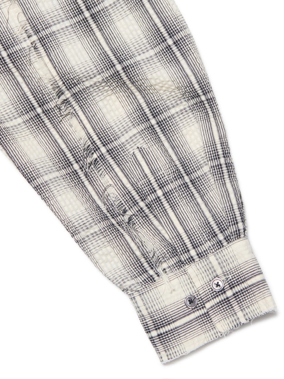 【NOMANUAL】SEERSUCKER CHECK SHIRTS