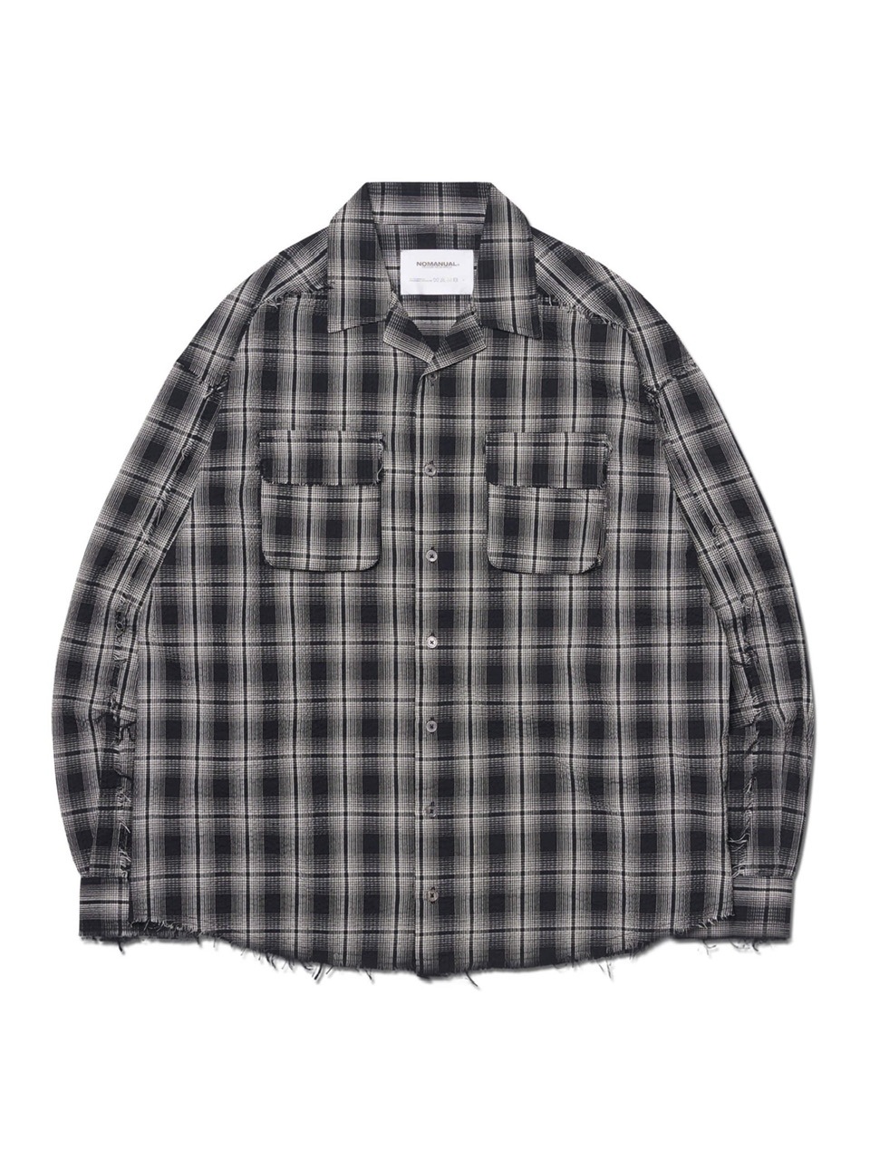 NOMANUAL】SEERSUCKER CHECK SHIRTS | OUR BRAND,NOMANUAL