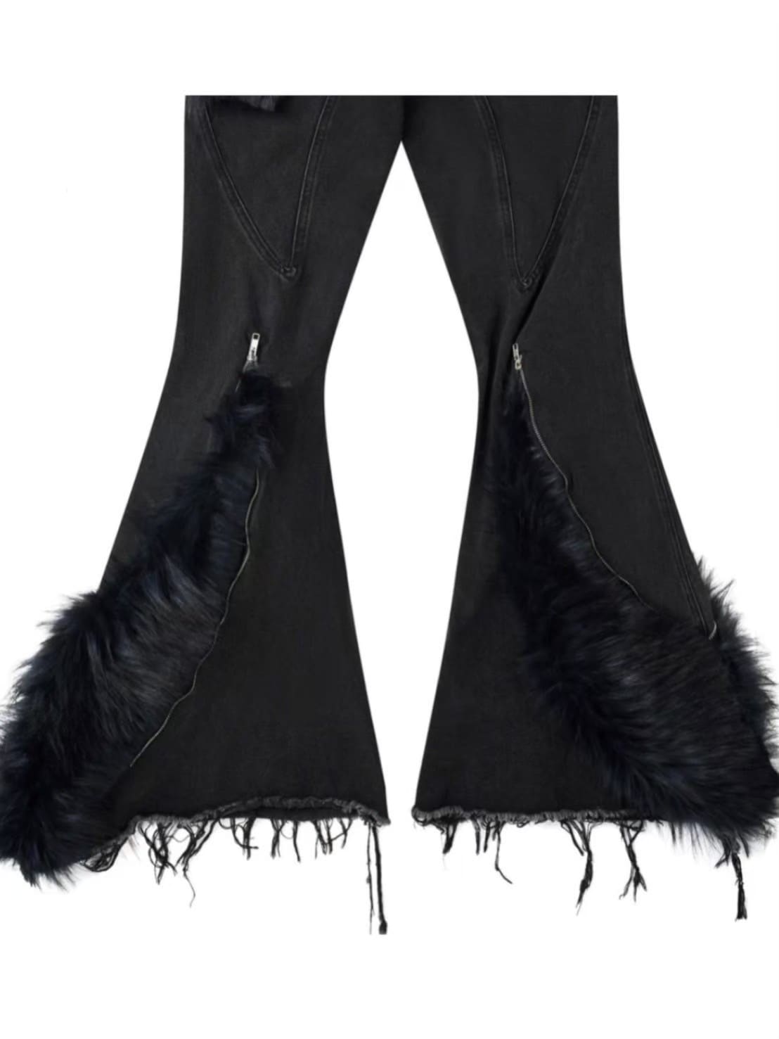 opium cozy worldwide ファーフレアジーンズ y2k 005 CHAOS DREAM