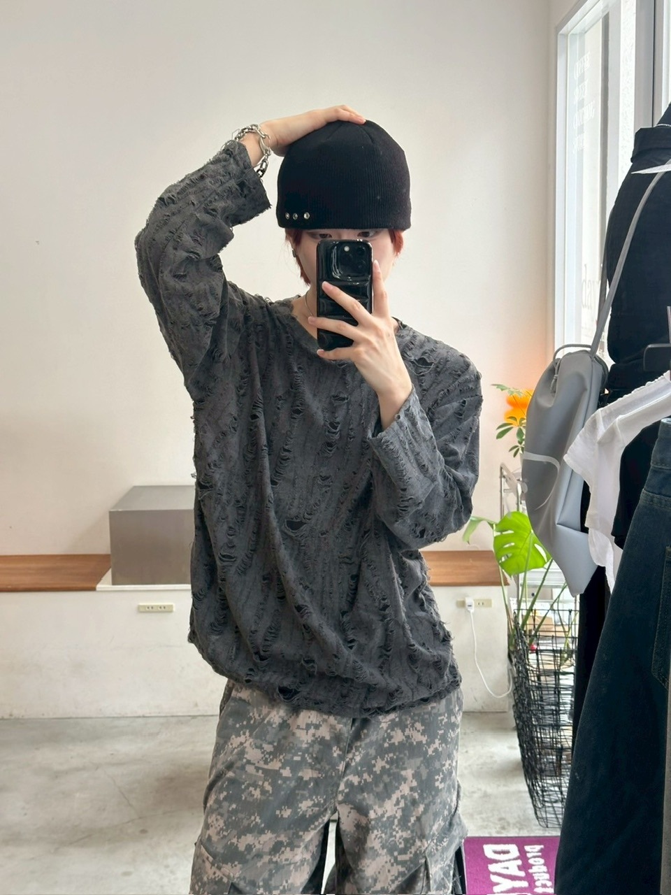 トップス Y's for men damaged long sleeve grunge LUV CODE】damage long sleeve tee (3color) | OUR BRAND,LUV