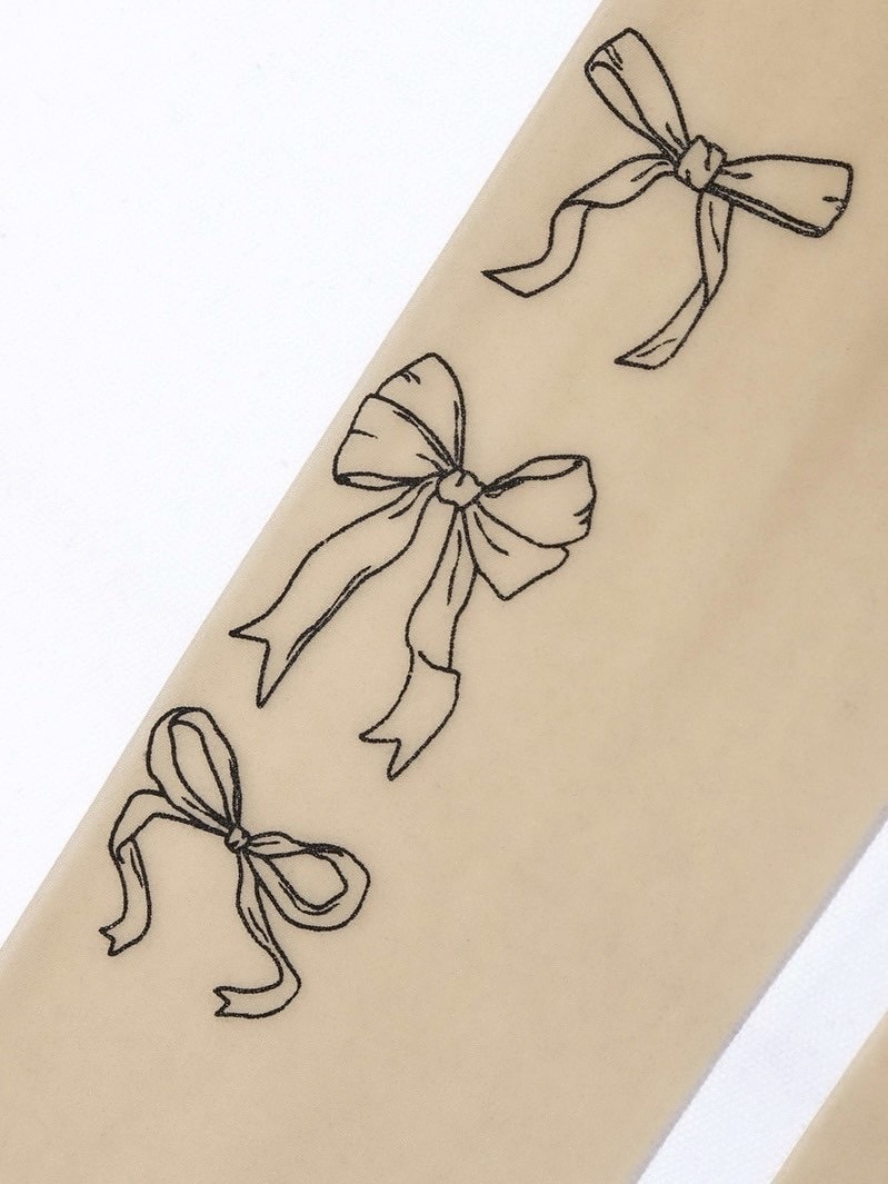 ODDONEOUT】3 RIBBON PRINTED STOCKING | OUR BRAND,ODDONEOUT