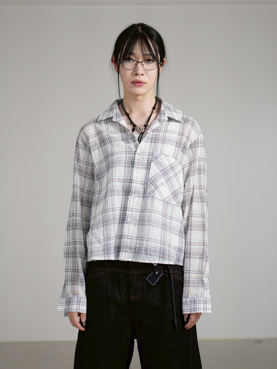 トップス SILK/COTTON MICRO GINGHAM CHECK SHIRTS ⬛︎ Micro Gingham Seersucker Shirt ⬛︎ │ 名古屋PARCO-パルコ-