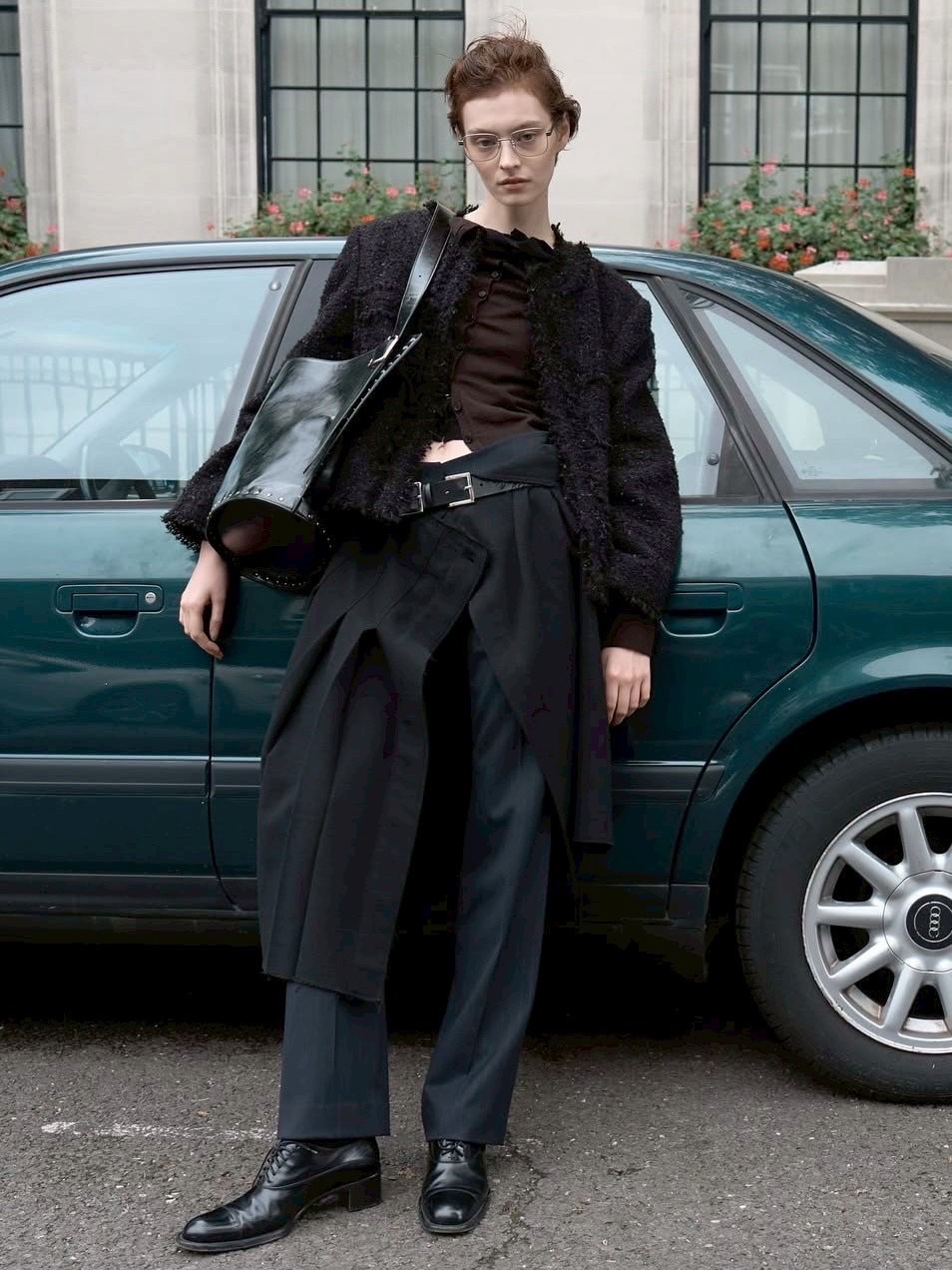 LCDC】DOUBLE BUCKLE LEATHER BELT / 【エルシーディーシー