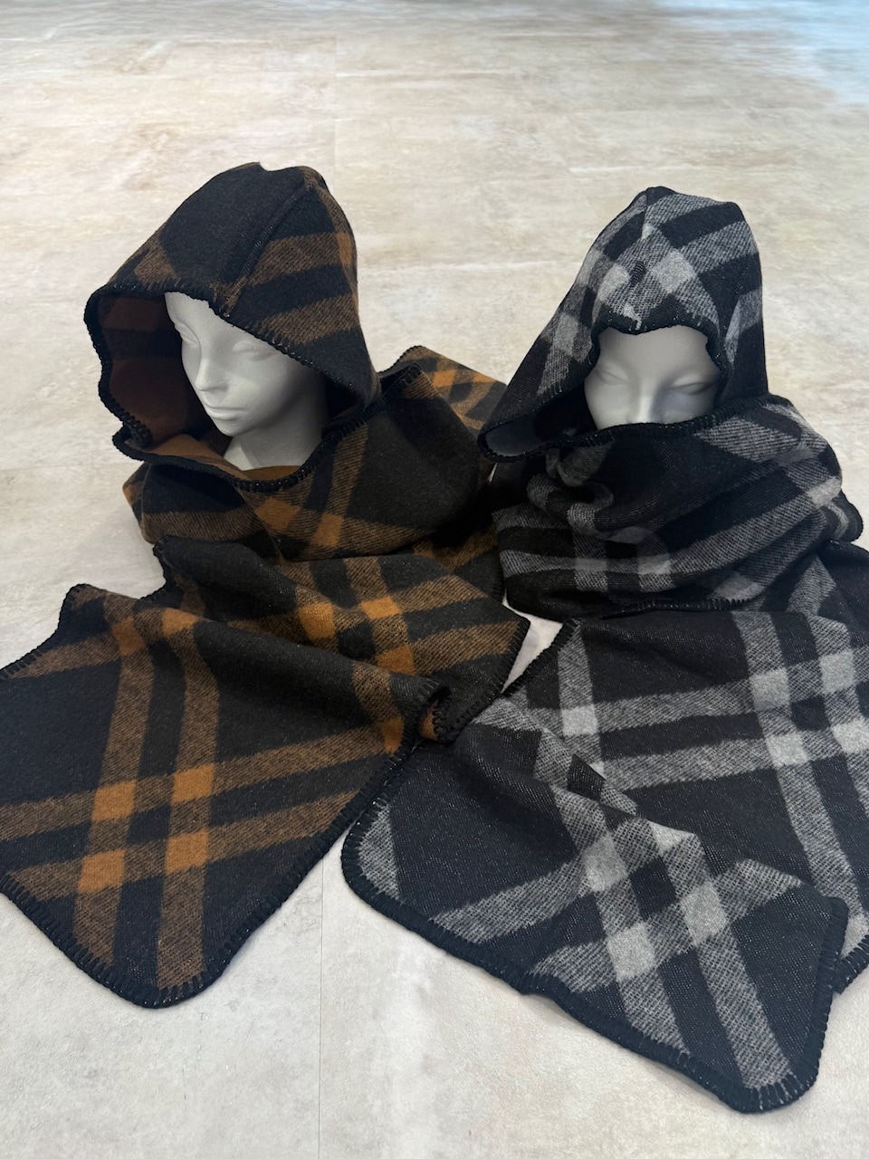 受注制【Nerd out XU】knit hood muffler / 【ナードアウトエックス