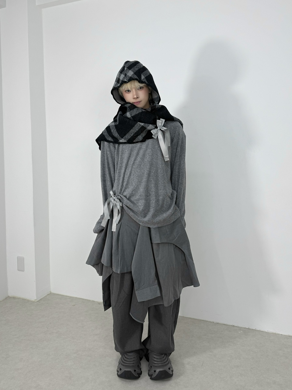 国際配送【Nerd out XU】straight loose sweat shorts (2color)