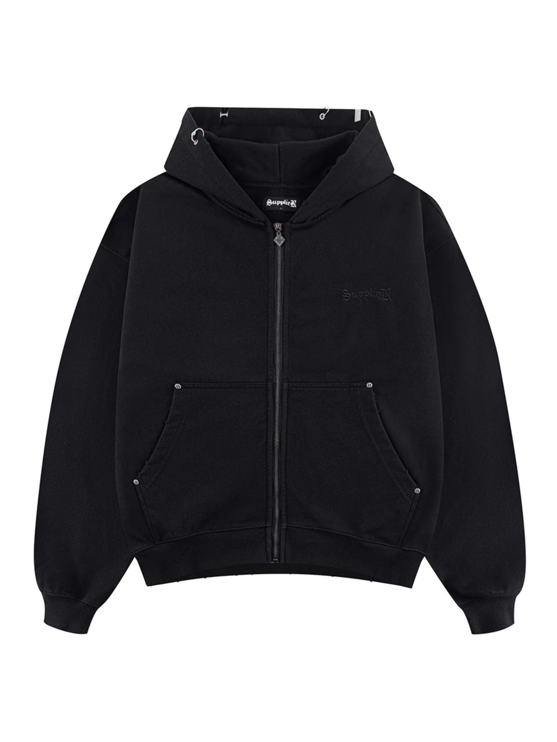 SUPPLIER】Pierced Tribal Cross Zip Hoodie | OUR BRAND,SUPPLIER