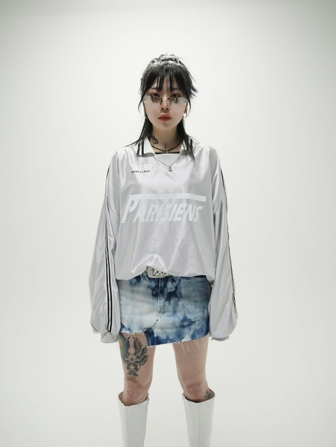 上品スタイル line DOG】uniform 受注制【XU long OUR | (2color) tee sleeve トップス