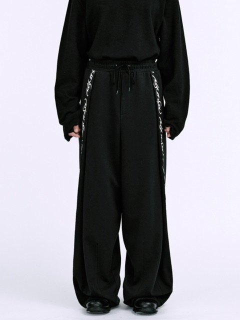 【AJO AJOBYAJO】24FW★ One Tuck Oversized Stripe Trousers アジョバイアジョ(AJOBYAJO) One Tuck Oversized Stripe