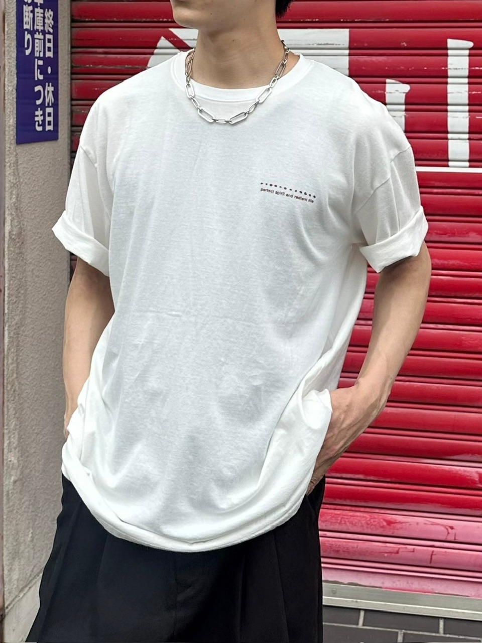 受注制【Chikashitsu +】nail back print t-shirt (3color) | ITEM