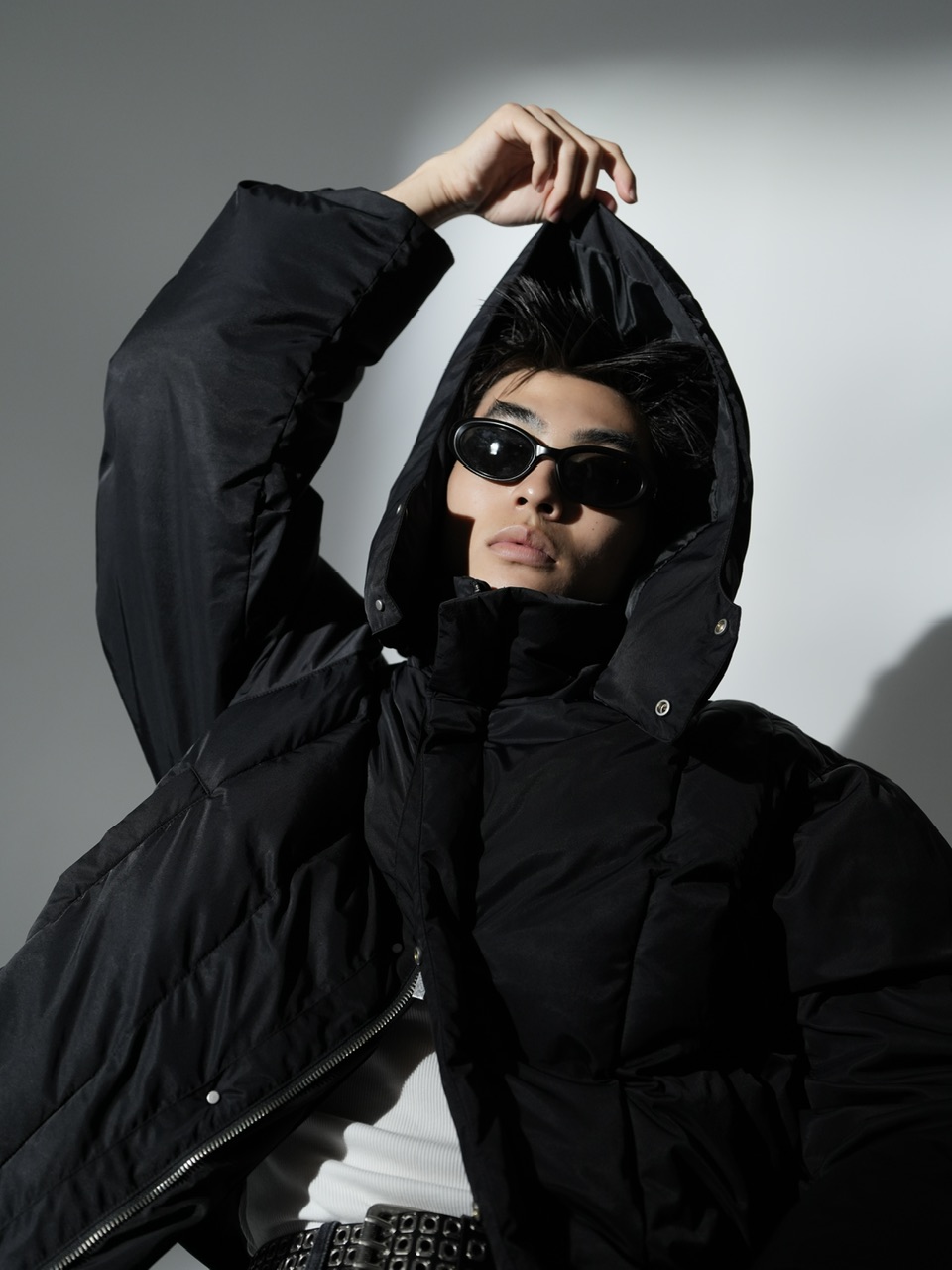 CS】2way cropped puffer jacket (black) | OUR BRAND,Chikashitsu + 