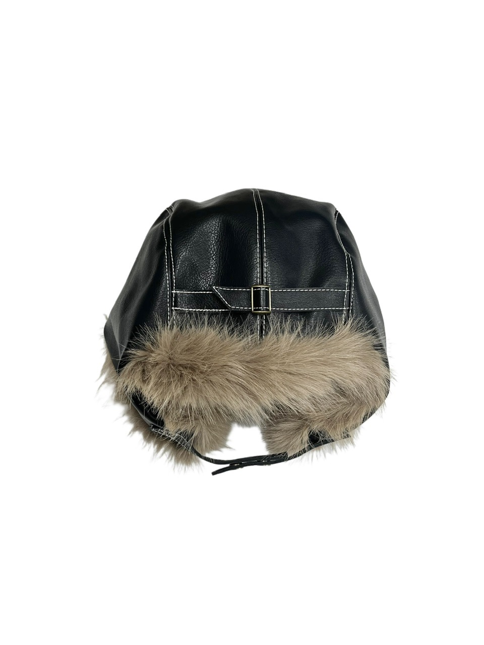 受注制【XU DOG】leather flight cap (2color)