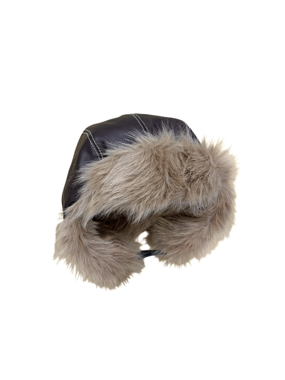 受注制【XU DOG】leather flight cap (2color)