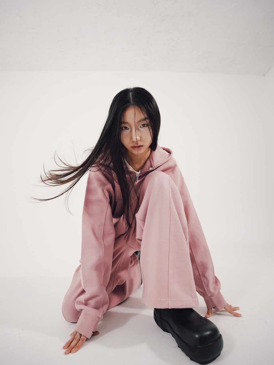 【CS】2tuck sweat pants (pink)