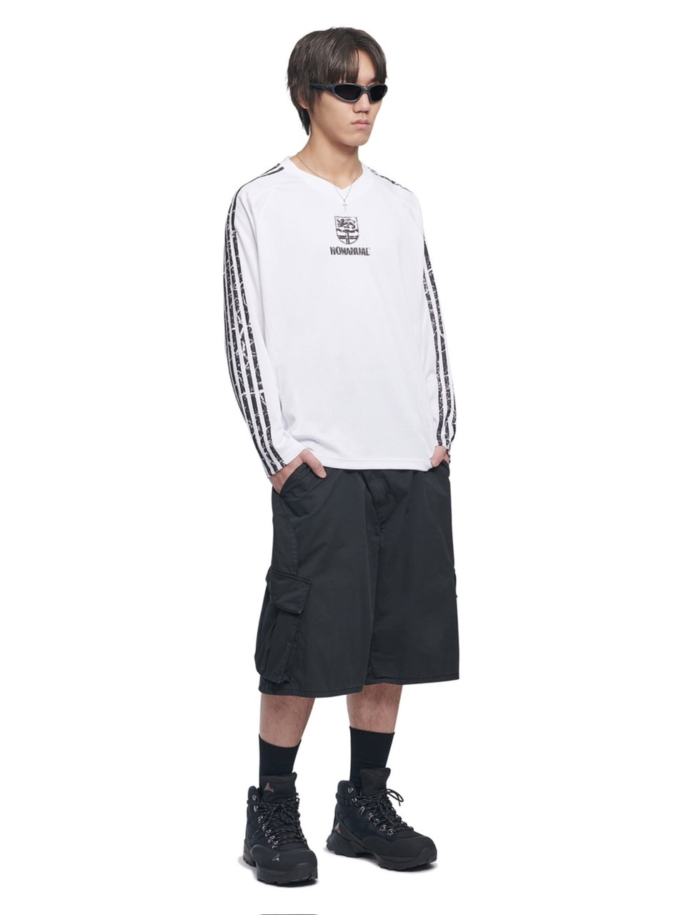 Tシャツ・カットソー NOMANUAL CRACKED LINE LONG SLEEVE UNIFORM 5JH511 NOMANUAL】CRACKED LINE LONG SLEEVE UNIFORM | OUR BRAND