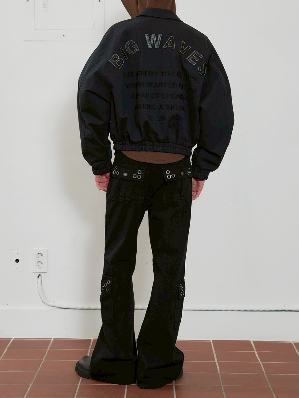 ESC STUDIO】eyelet denim bootcut pants / 【イーエスシー