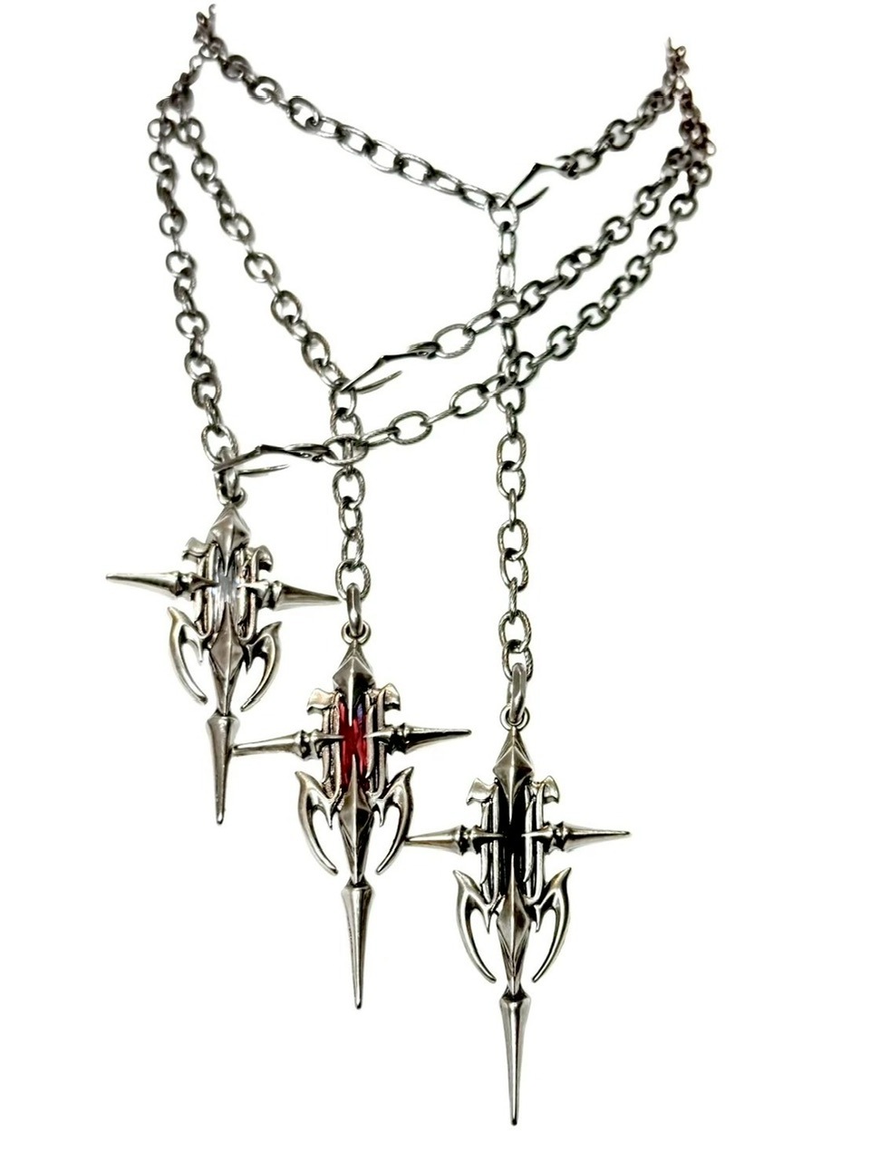IIIMIII punk necklace y2k イアミ IIIMIII】Gothic Punk Long Pendant Necklace | OUR BRAND
