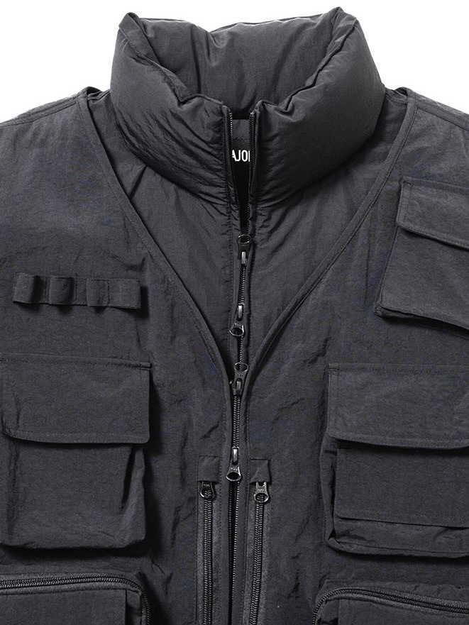 AJOBYAJO】Cargo Vest Layered Padded Jacket / 【アジョバイアジョ