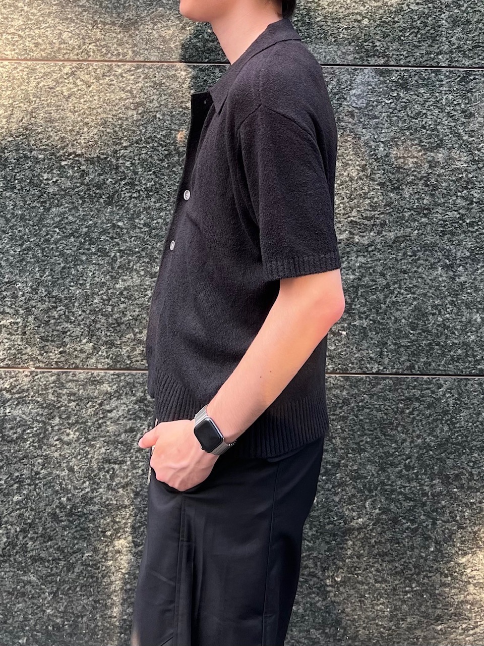 東京店WEB限定受注制【Chikashitsu +】boucle knit polo