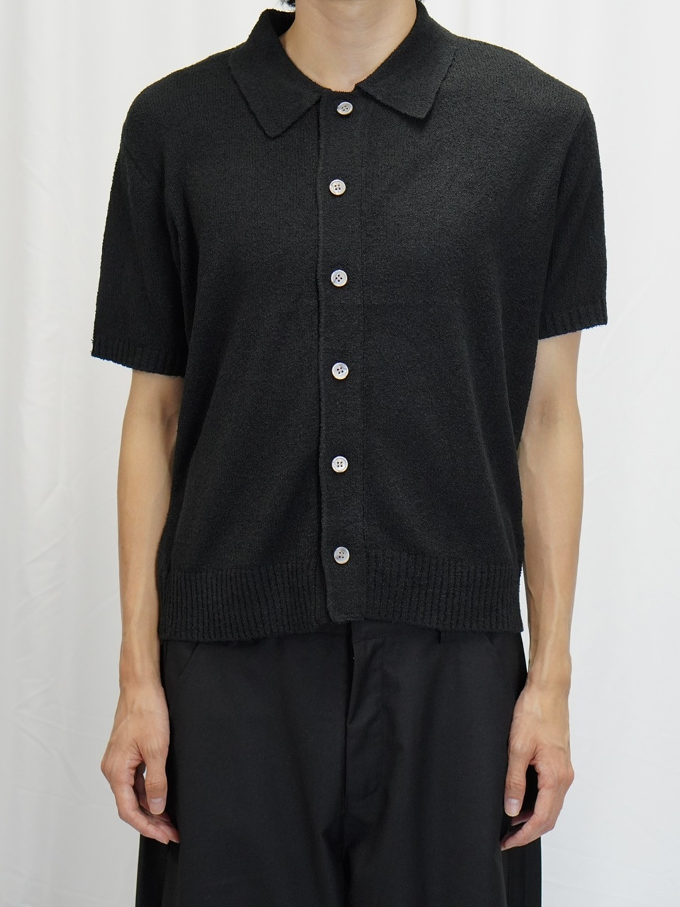 済　チロ 東京店WEB限定受注制【Chikashitsu +】boucle knit polo