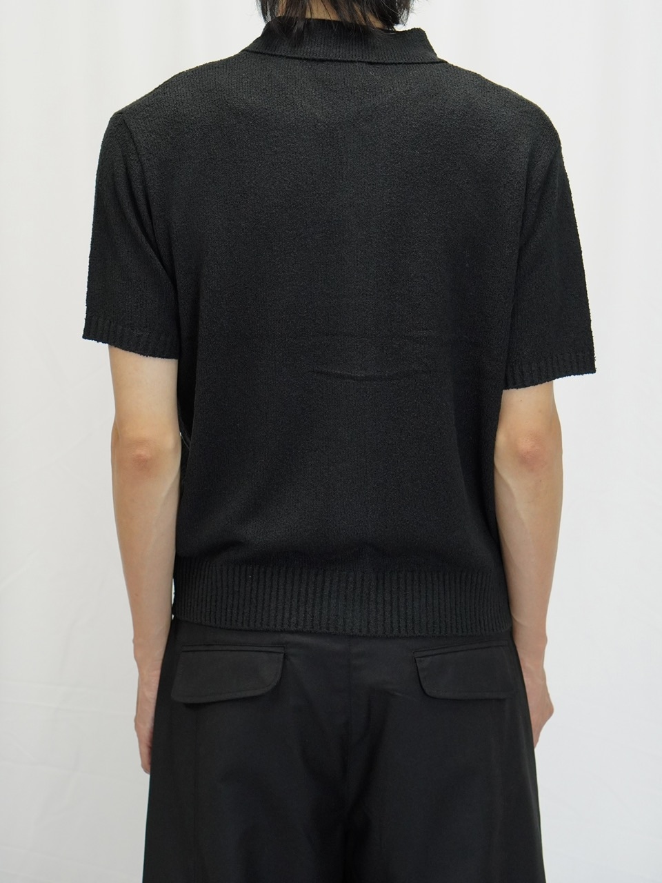 ぽぽろ 東京店WEB限定受注制【Chikashitsu +】boucle knit polo