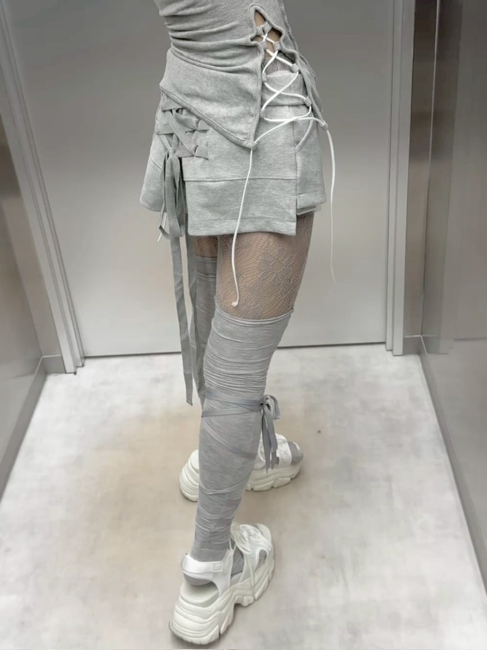 【nmtc +】ribbon shorts / 【エヌエムティーシープラス】リボンショートパンツ (3color)