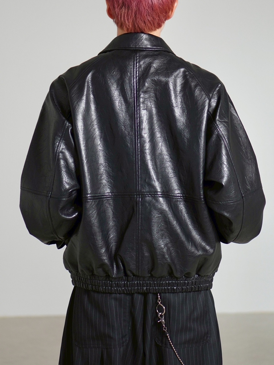 _iccham様 Chikashitsu +】bomber synthetic material jacket / 【チカシツプラス