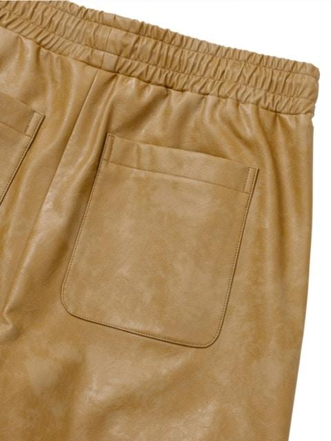 【AJO AJOBYAJO】24FW★ Vegan Leather One Tuck Track Pants AJO AJOBYAJO】24FW☆ One Tuck Track Pants (AJO AJOBYAJO