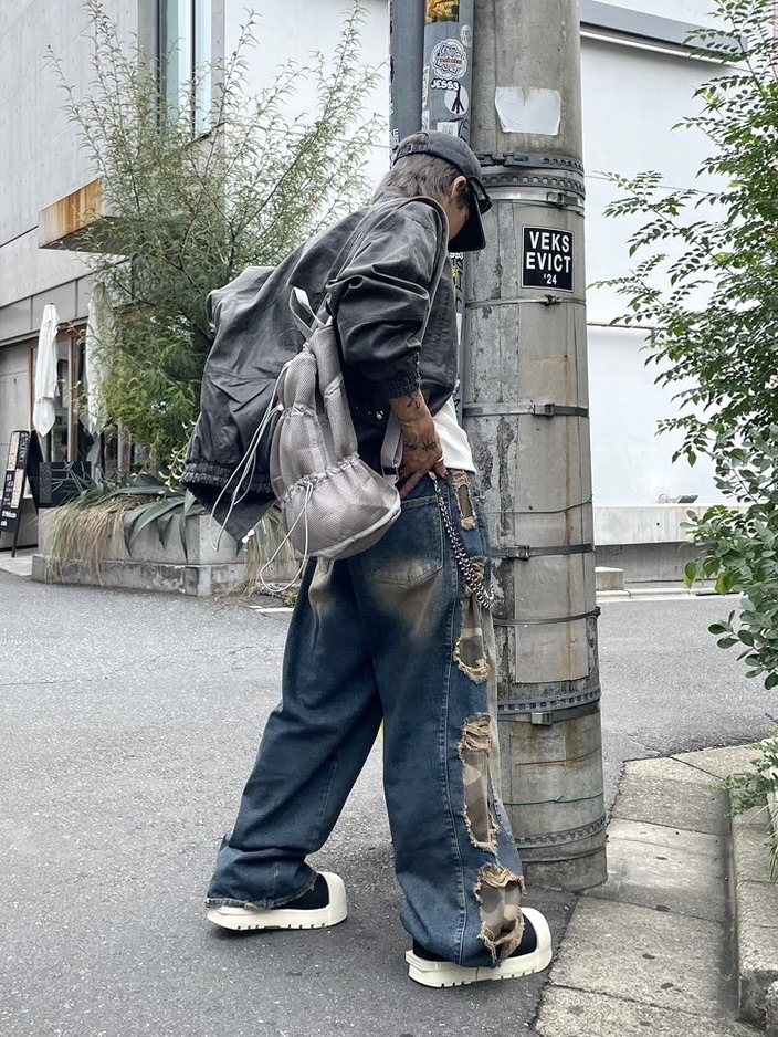 パンツ DETW Opium tribal grunge boots cut denim DETW Opium tribal grunge boots cut denim