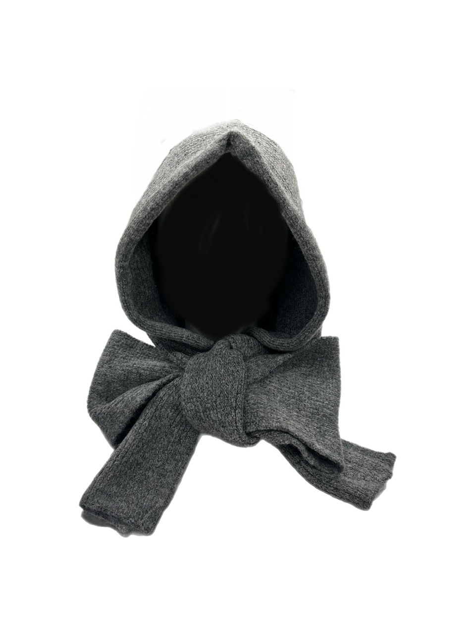 【Chikashitsu +】knit hooded muffler (4color)