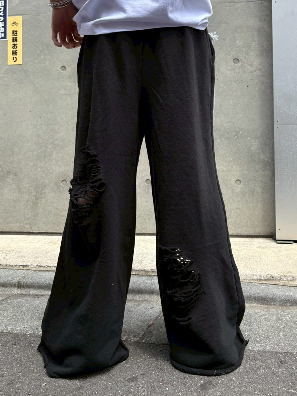 受注制【nmtc +】damage sweat pants (2color) | OUR BRAND,nmtc