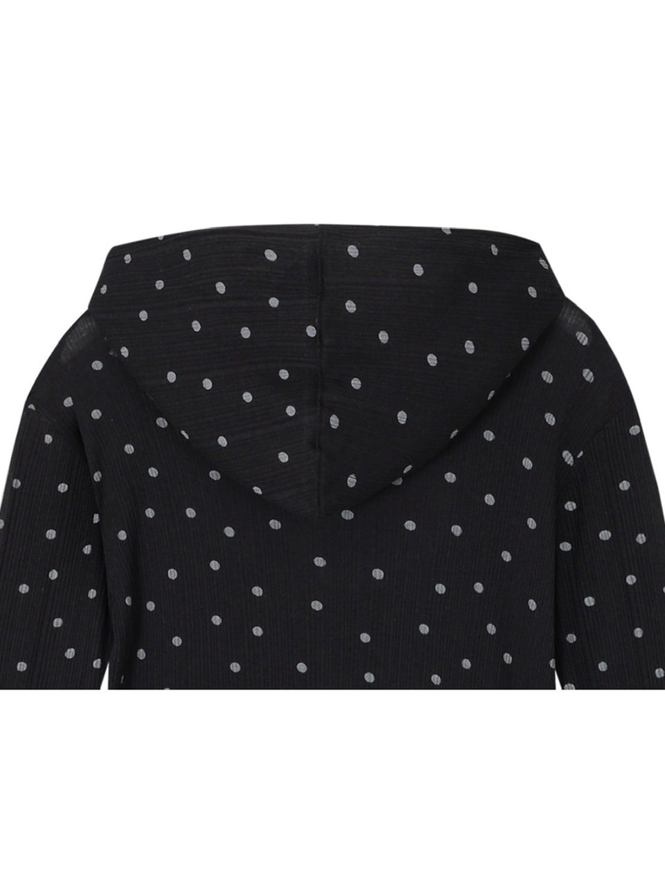 CRANK】DOT FRILL SHEER HOOD CARDIGAN | OUR BRAND,CRANK