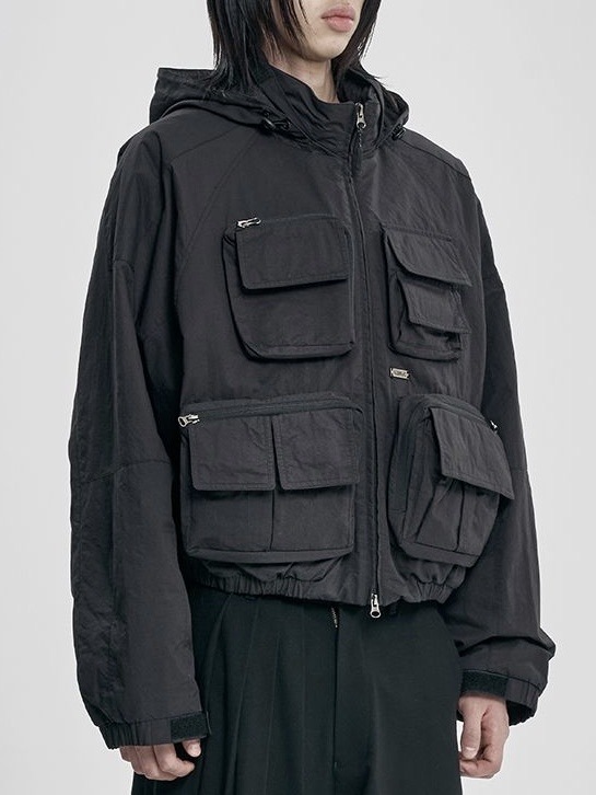 【AJOBYAJO】Cargo Nylon Short Jacket / 【アジョバイアジョ】カーゴナイロンショートジャケット