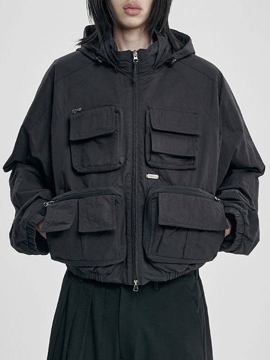 【AJOBYAJO】Cargo Nylon Short Jacket / 【アジョバイアジョ】カーゴナイロンショートジャケット