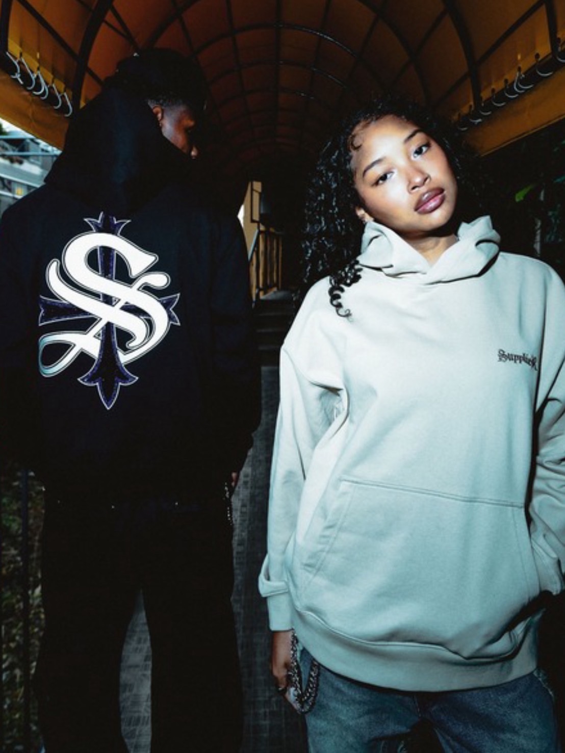 Outline Cross Zip Hoodie｜SUPPLIER supplier Outline Cross Zip Hoodie