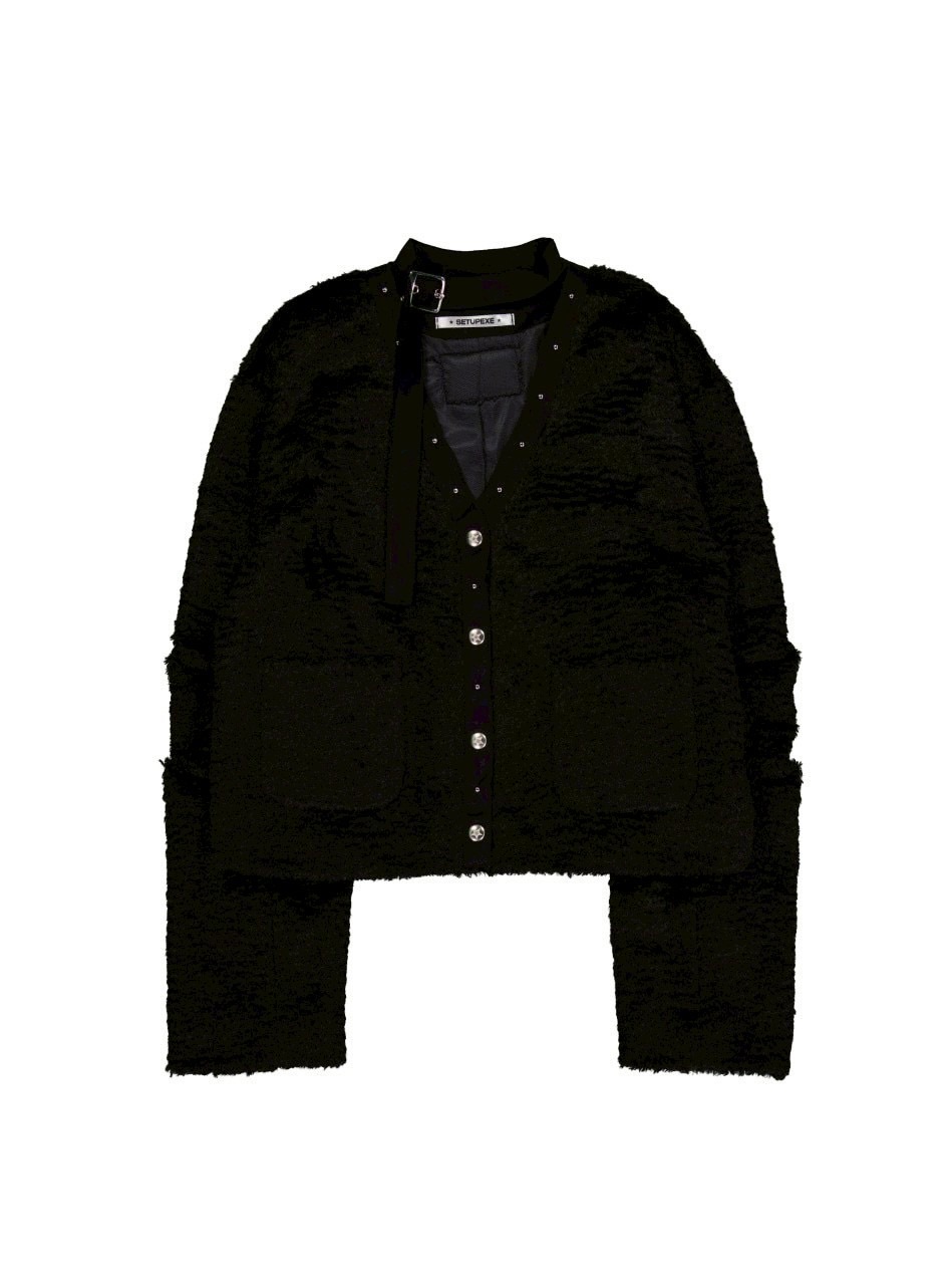 SETUP‐EXE】SHORT CHOKER JACKET / 【セットアップエグゼ】ショート