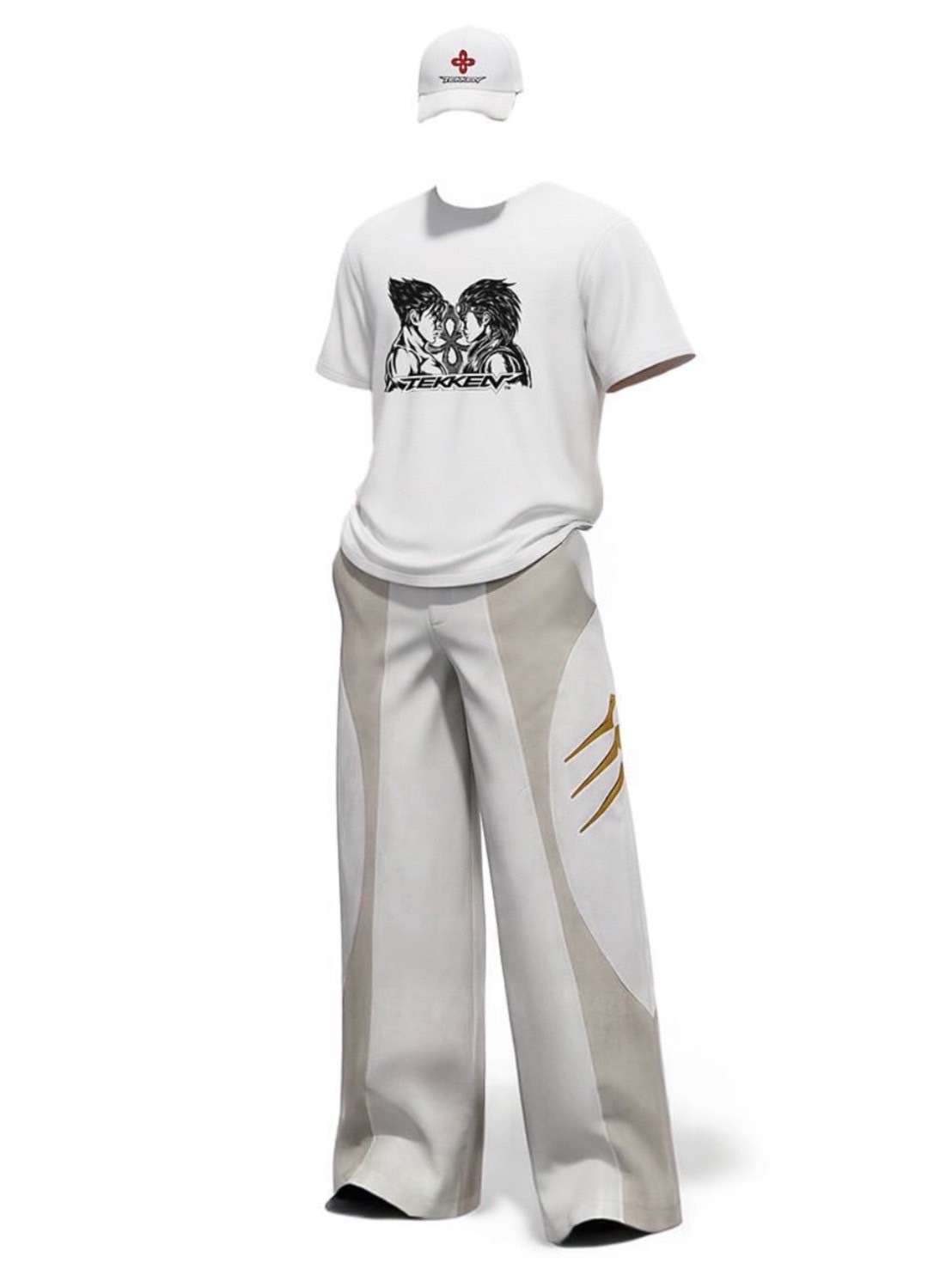 【SURGERY×TEKKEN】METAL LOGO EMBROIDERED PANTS