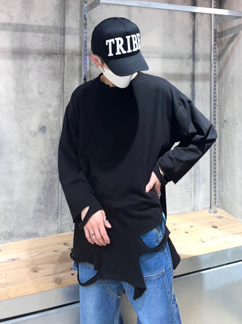 Never mind the XU】damage long sleeve tee (3color) | OUR BRAND